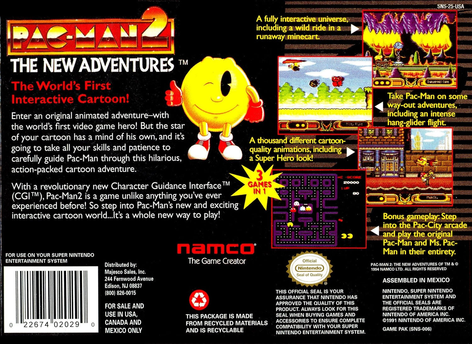 Pac - Man 2 The New Adventures - Super Nintendo - Retro Island Gaming