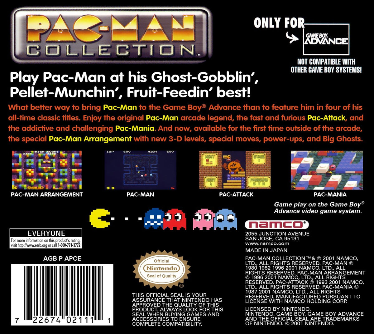 Pac - Man Collection - GameBoy Advance - Retro Island Gaming