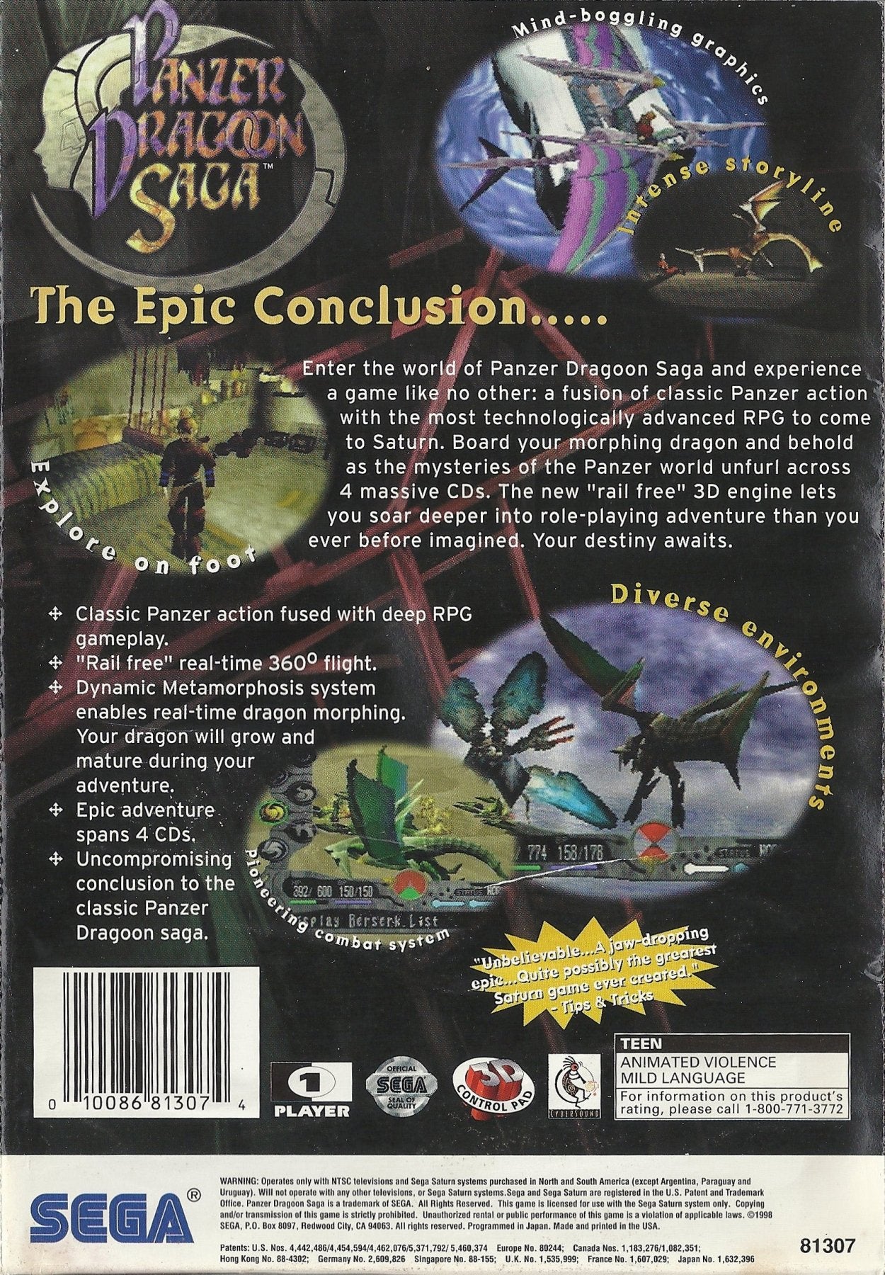 Panzer Dragoon Saga - Sega Saturn - Retro Island Gaming