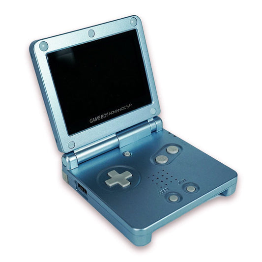 Pearl Blue GameBoy Advance SP System (AGS - 001) - Certified Tested & Cleaned - Retro Island Gaming