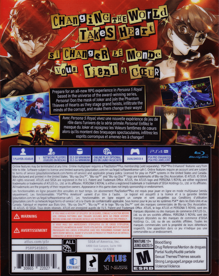 Persona 5 Royal [Steelbook Edition] - Playstation 4 - Retro Island Gaming