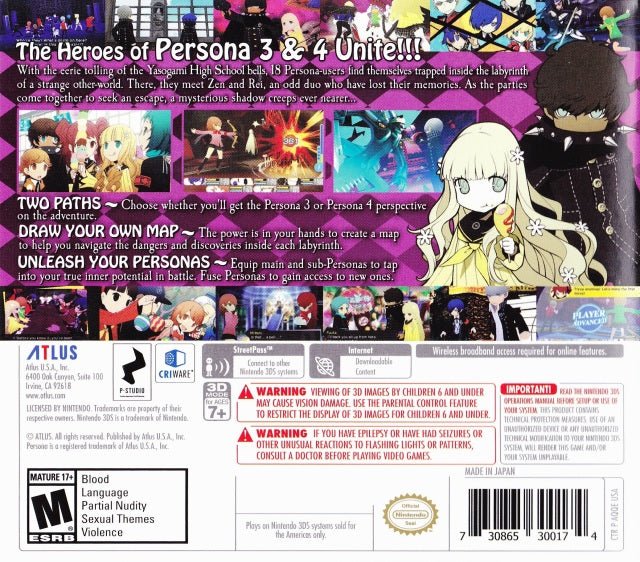 Persona Q: Shadow of the Labyrinth [Wild Cards Premium Edition] - Nintendo 3DS - Retro Island Gaming