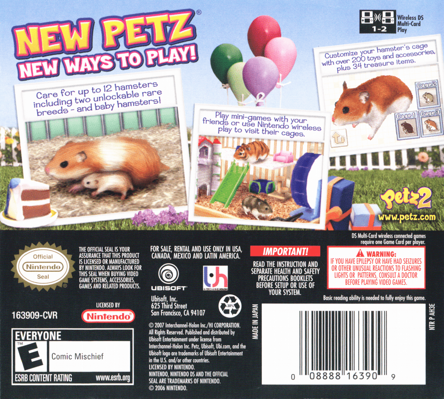Petz Hamsterz Life 2 - Nintendo DS - Retro Island Gaming