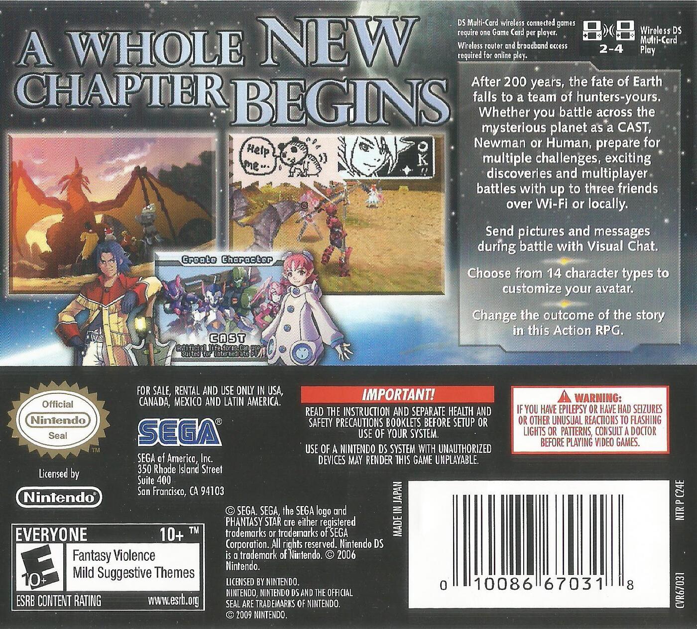 Phantasy Star 0 - Nintendo DS - Retro Island Gaming