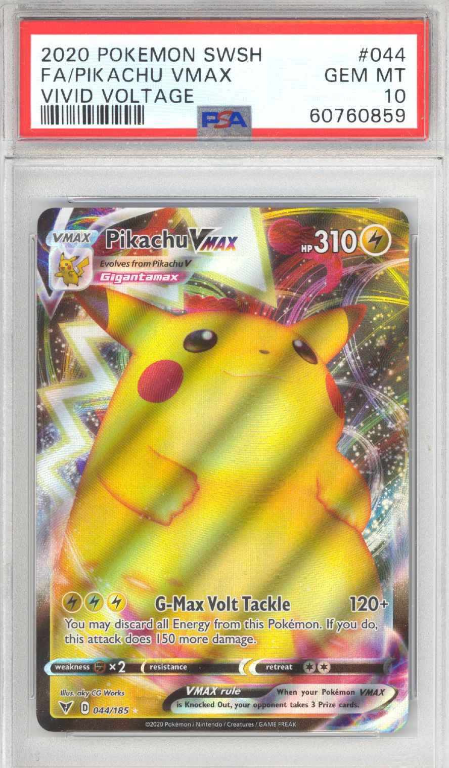 Pikachu VMAX #44 - Pokemon Vivid Voltage - Retro Island Gaming