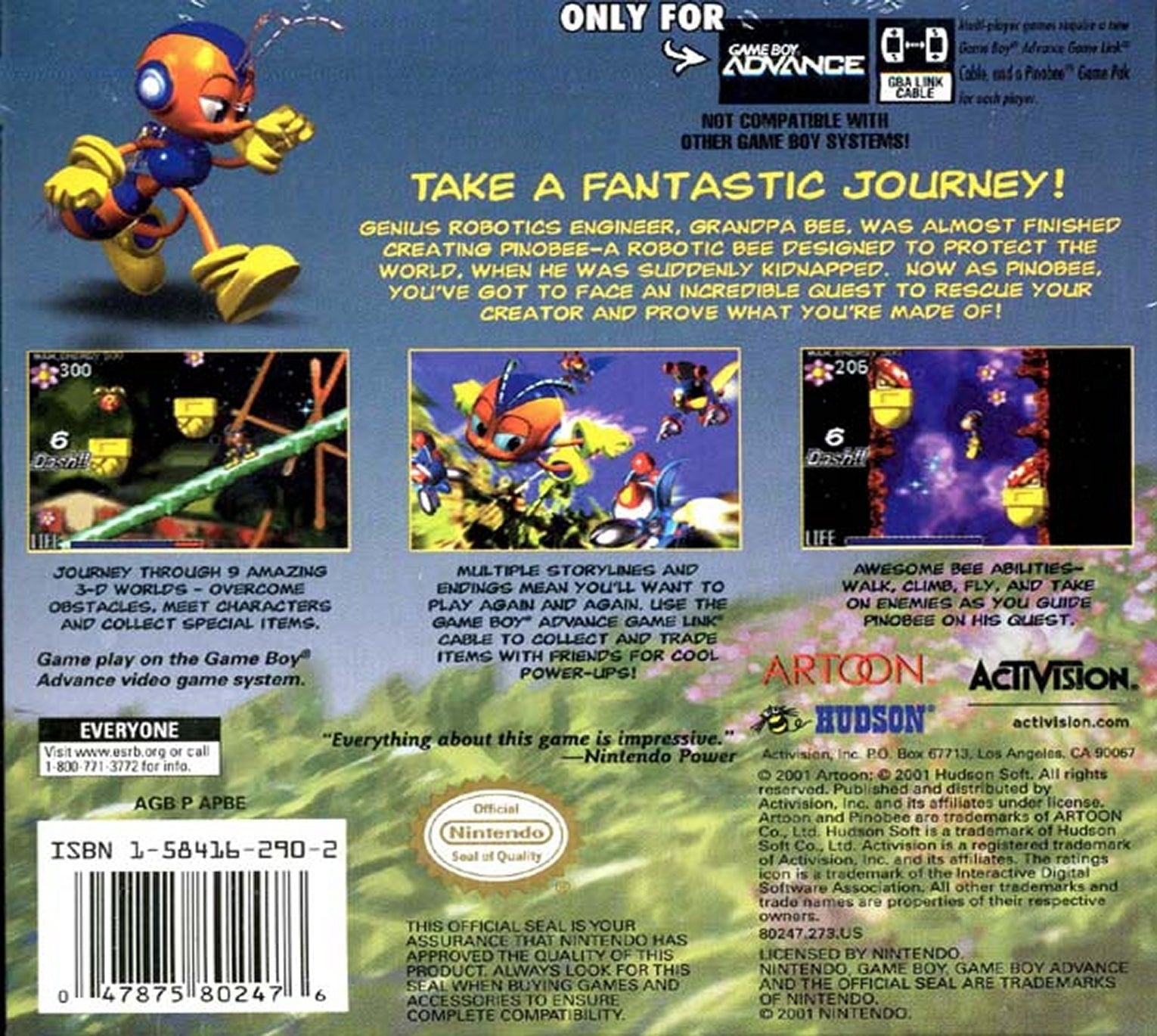 Pinobee Wings of Adventure - GameBoy Advance - Retro Island Gaming