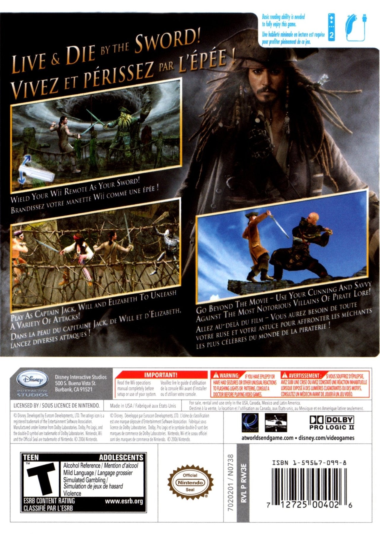 Pirates of the Caribbean At World`s End - Wii - Retro Island Gaming