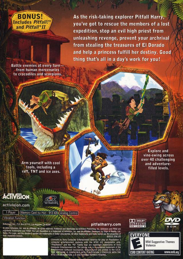 Pitfall The Lost Expedition - Playstation 2 - Retro Island Gaming