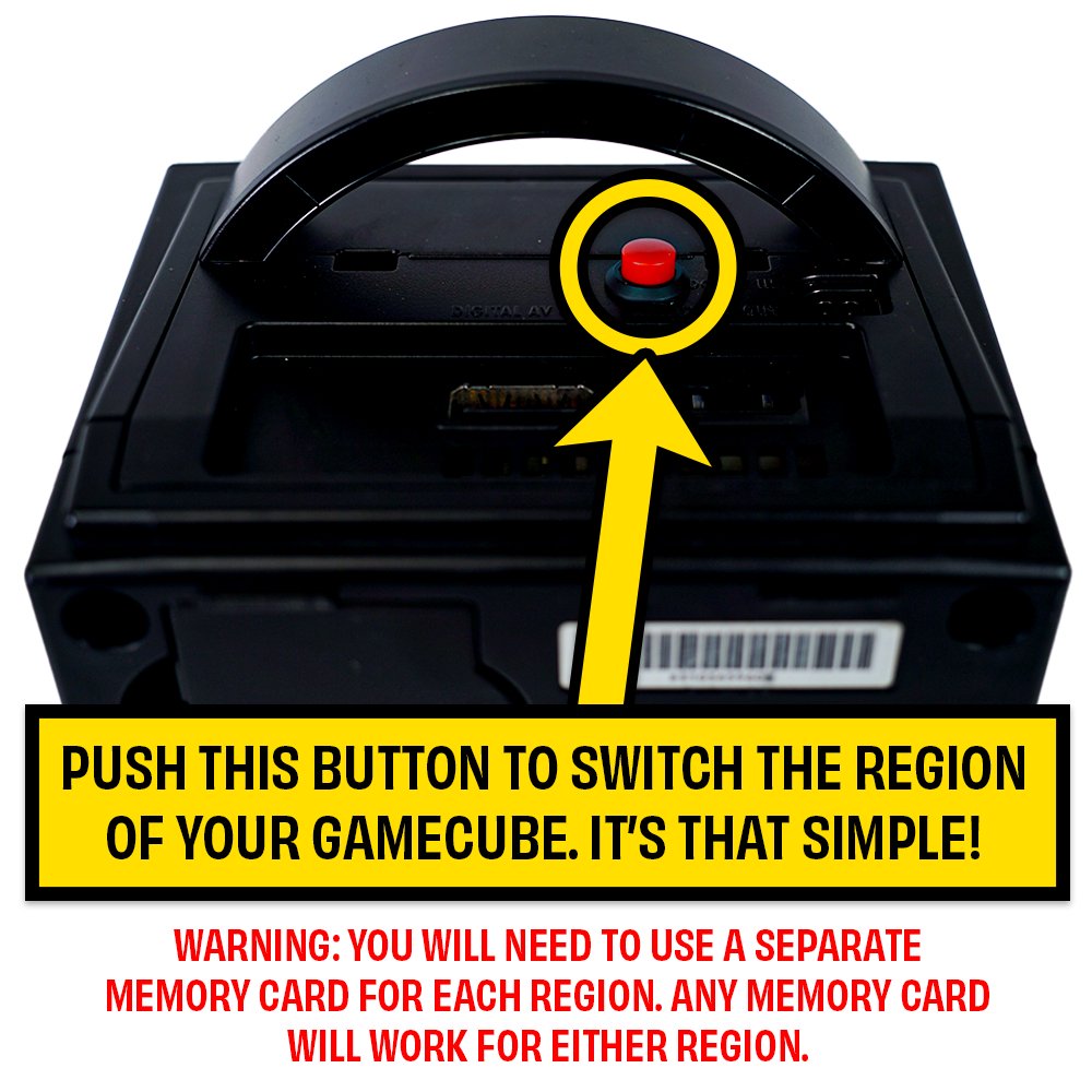 Platinum Nintendo GameCube System w/Japan-North American Region