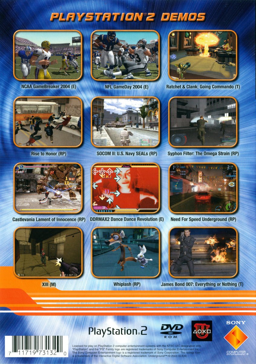 PlayStation Underground Jampack: Winter 2003: RP-M - Playstation 2 ...