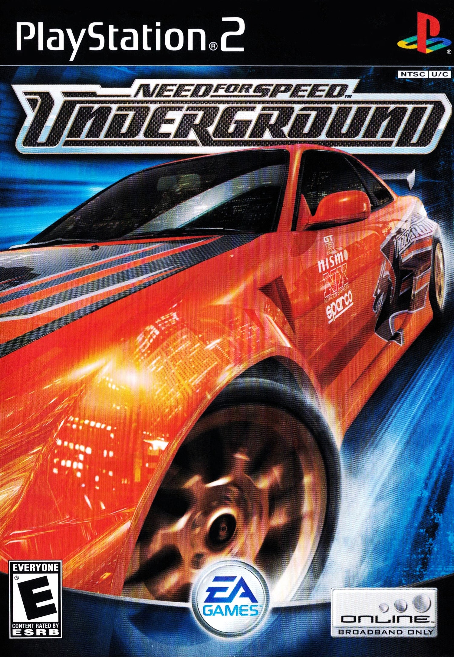 Necesidad de velocidad subterránea - Playstation 2