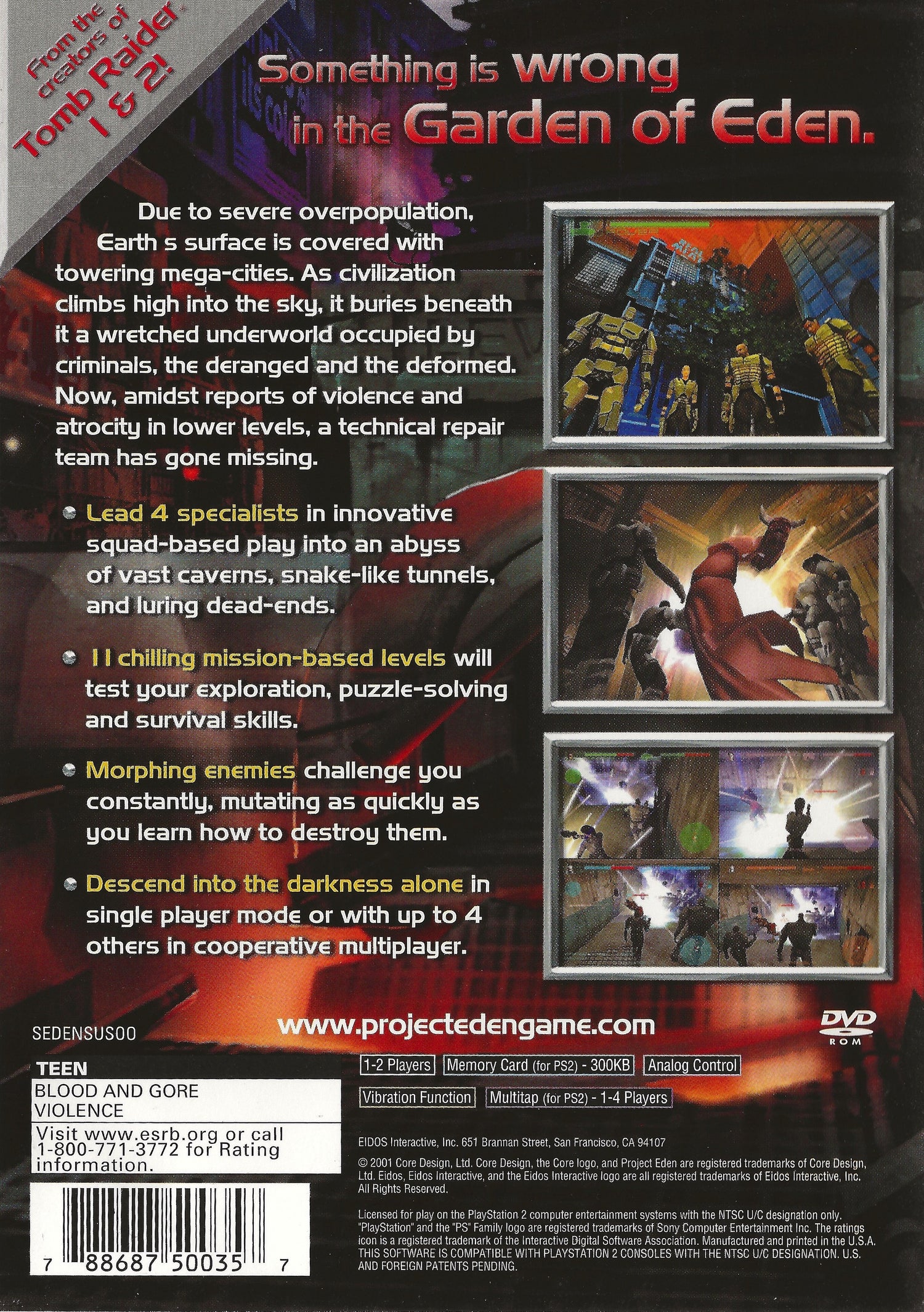 Project Eden - Playstation 2