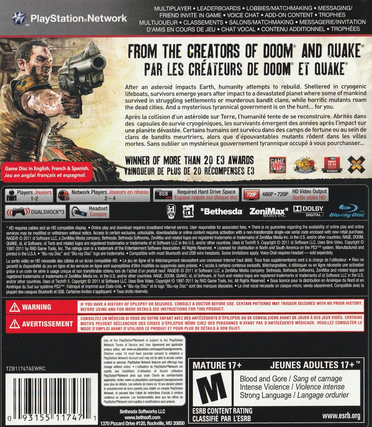 Rage Anarchy Edition - Playstation 3