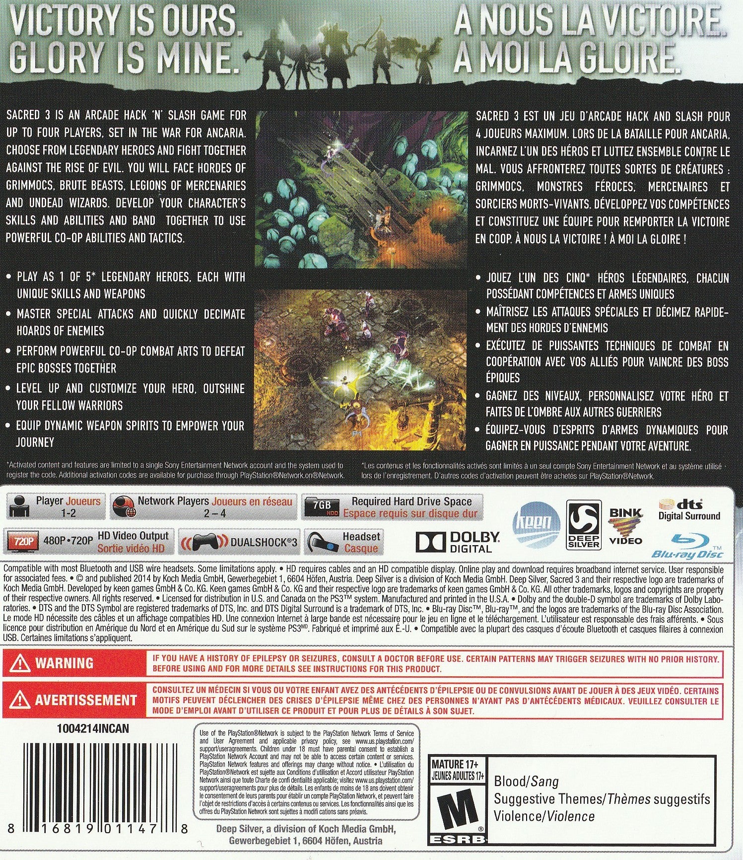 Sacred 3 - Playstation 3