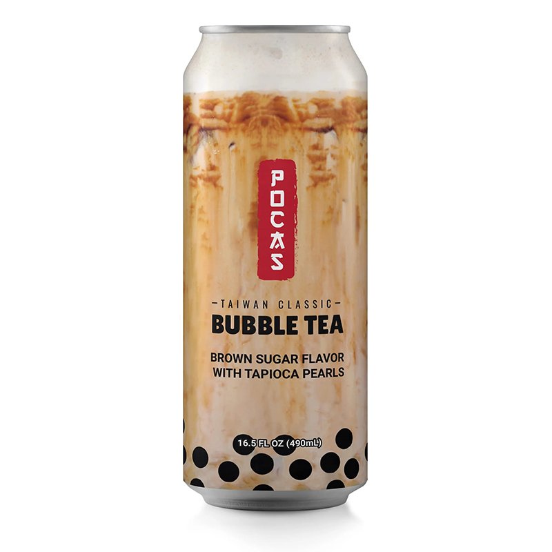 Pocas Bubble Tea - Brown Sugar - VIETNAM (with Jumbo Straw) - Retro Island Gaming