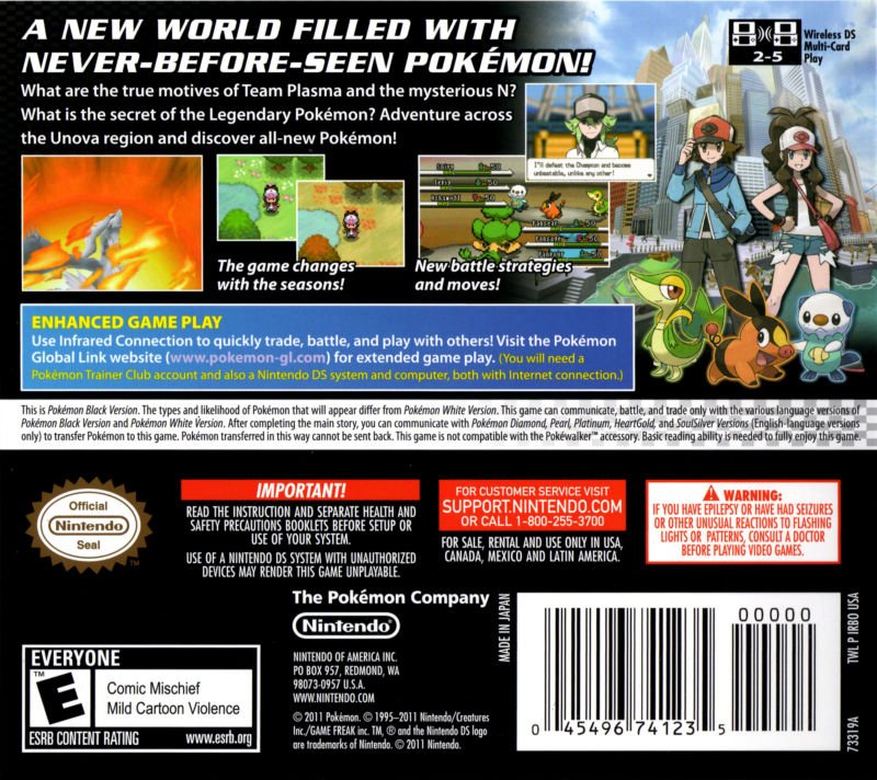 Pokemon Black - Nintendo DS - Retro Island Gaming