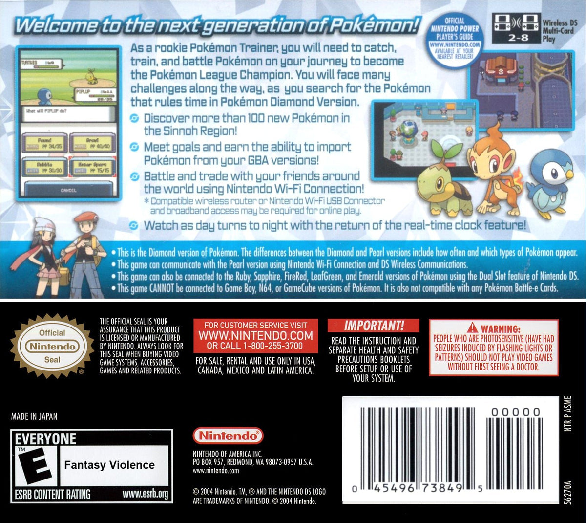 Pokemon Diamond - Nintendo DS - Retro Island Gaming