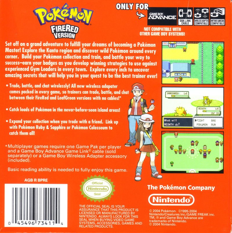 Pokemon FireRed - GameBoy Advance - Retro Island Gaming