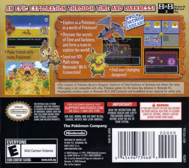 Pokemon Mystery Dungeon Explorers of Darkness - Nintendo DS - Retro Island Gaming