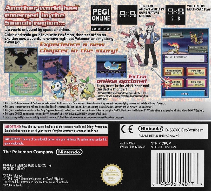 Pokemon Platinum - PAL Nintendo DS - Retro Island Gaming