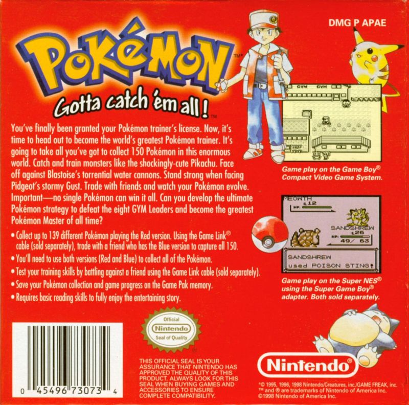 Pokemon Red - GameBoy - Retro Island Gaming