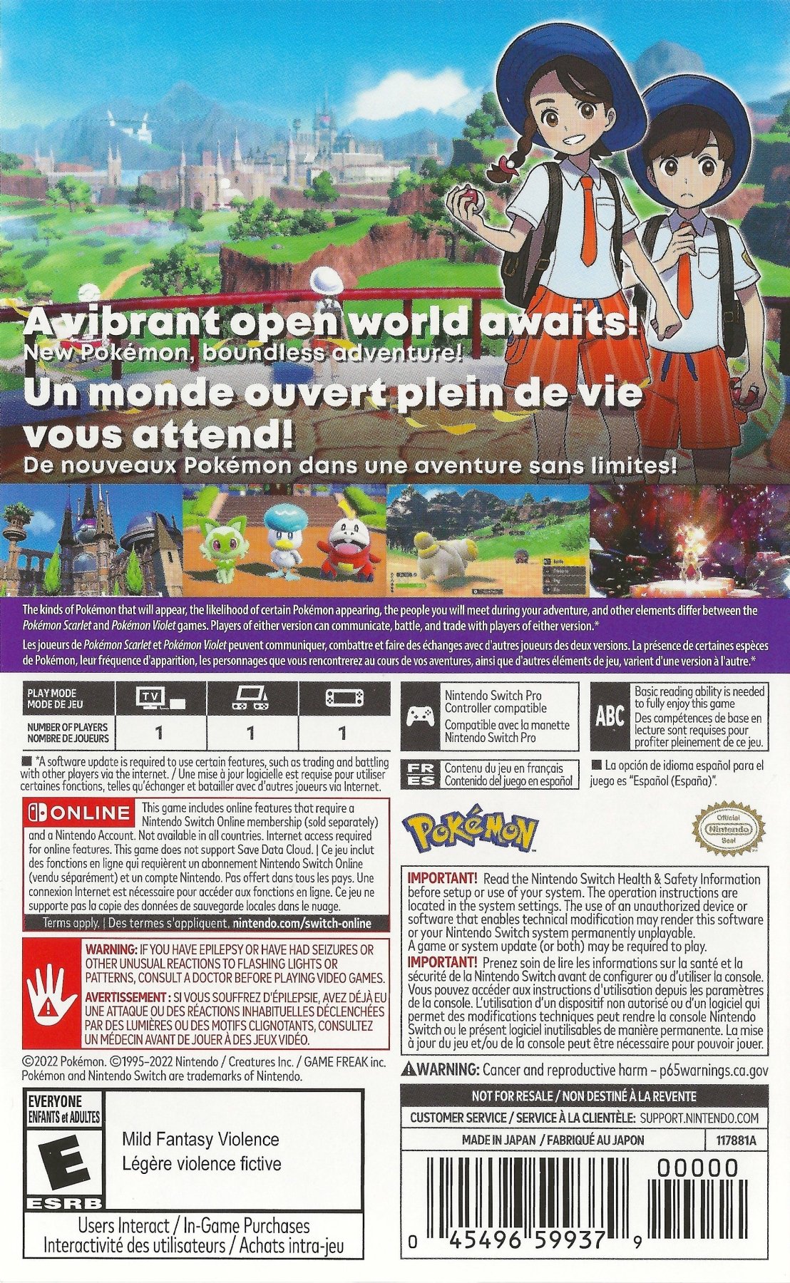 Pokemon Scarlet - Nintendo Switch - Retro Island Gaming
