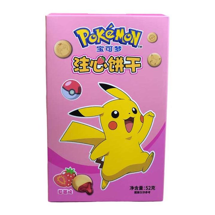 Pokemon Strawberry Creme Filled Cookies - JAPAN - Retro Island Gaming