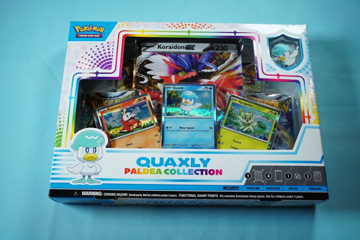 Pokémon Trading Card Game: Quaxly Paldea Collection Box - Retro Island Gaming