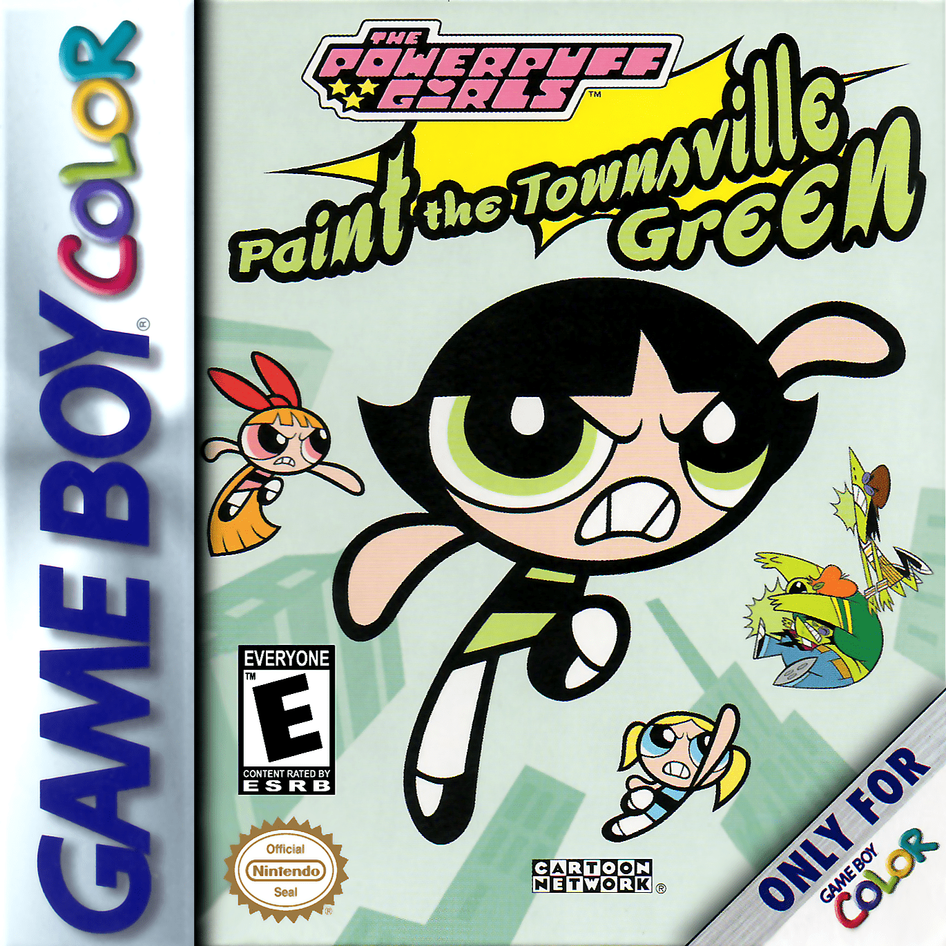 Powerpuff Girls Paint the Townsville Green - GameBoy Color - Retro Island Gaming