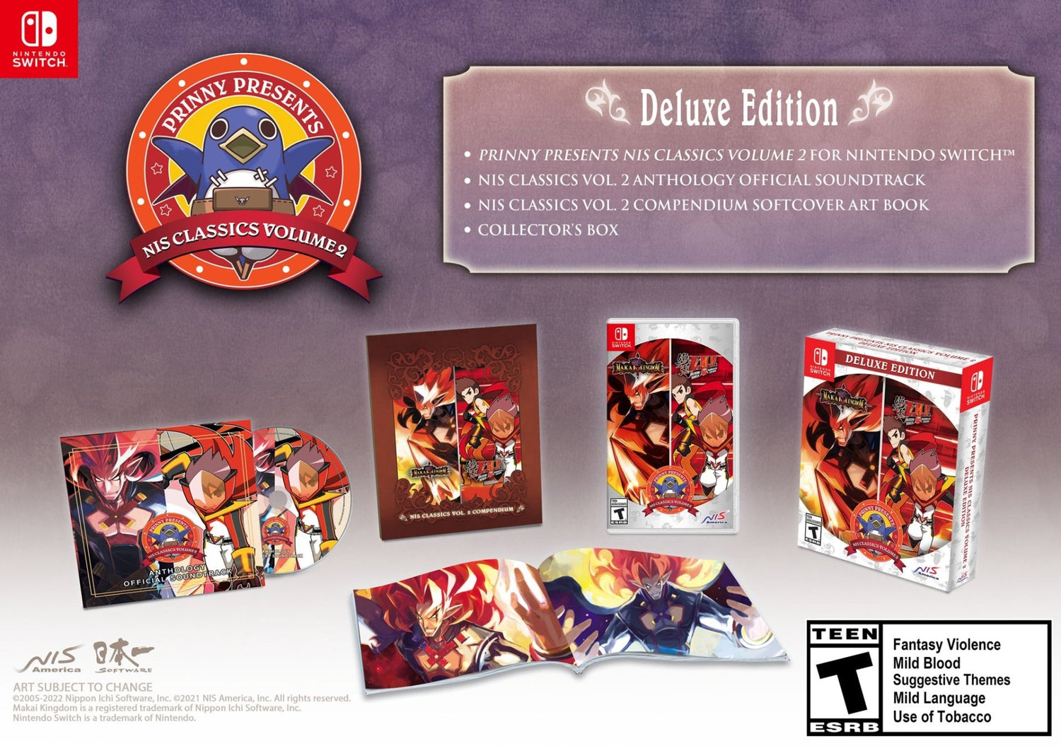 Prinny Presents NIS Classics Volume 2 [Deluxe Edition] - Nintendo Switch - Retro Island Gaming