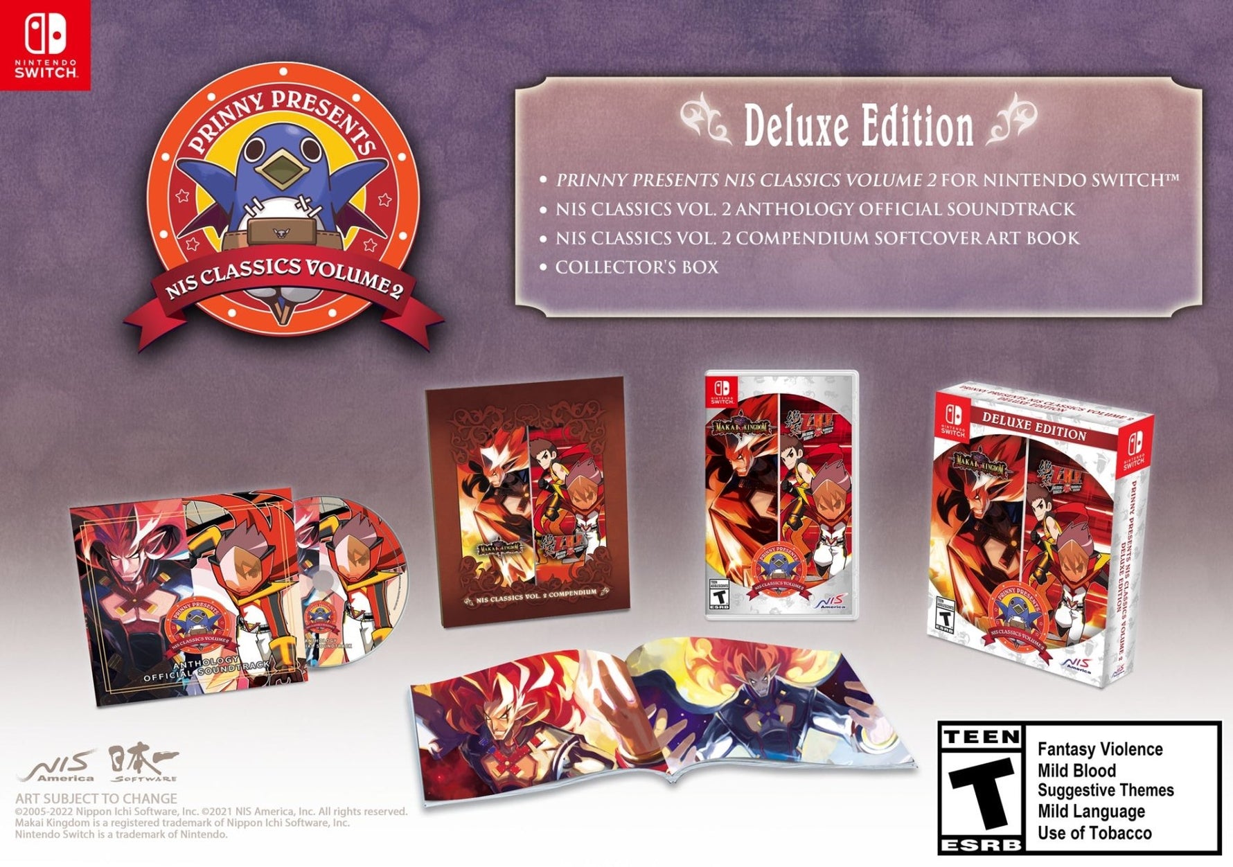 Prinny Presents NIS Classics Volume 2 [Deluxe Edition] - Nintendo Switch - Retro Island Gaming