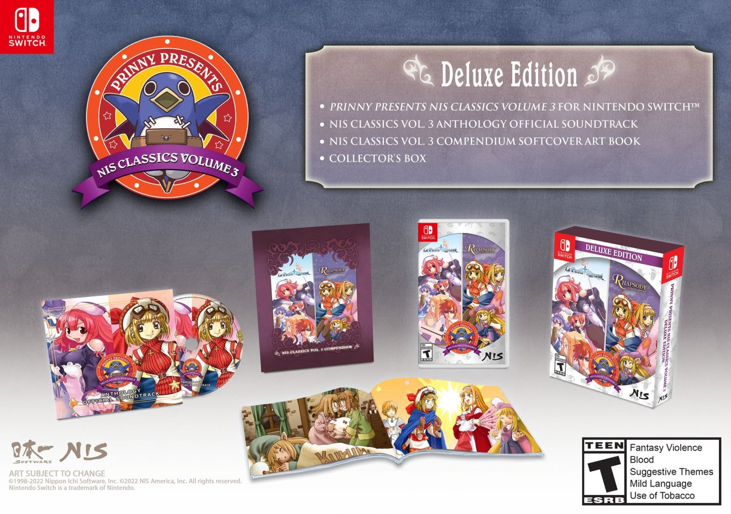 Prinny Presents NIS Classics Volume 3 [Deluxe Edition] - Nintendo Switch - Retro Island Gaming