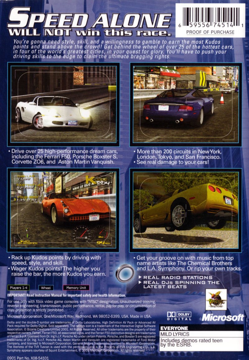 Project Gotham Racing - Xbox - Retro Island Gaming