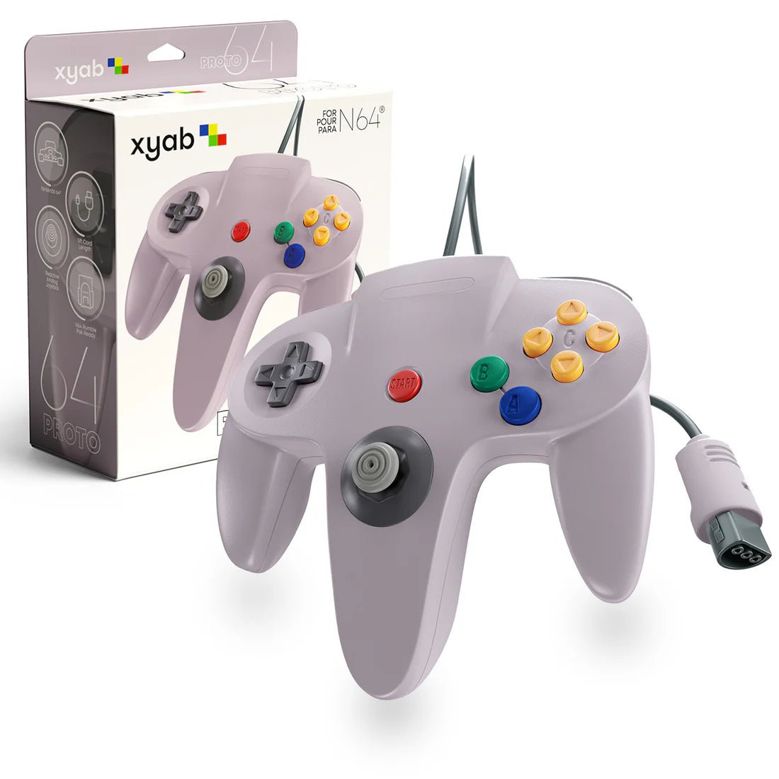 PROTO64 Wired Controller for Nintendo 64 - xyab - Retro Island Gaming