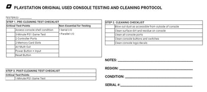 Japanese PlayStation System - Certified Tested & Cleaned