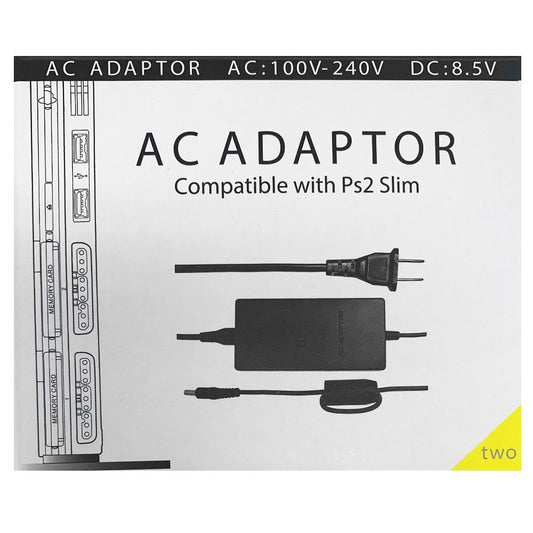 PS2 Slim AC Adapter - 3rd Party (New) - Retro Island Gaming