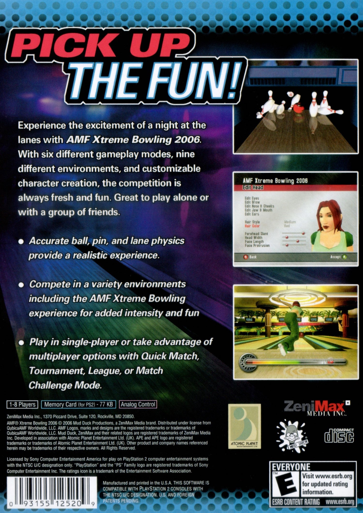 AMF Xtreme Bowling - Playstation 2