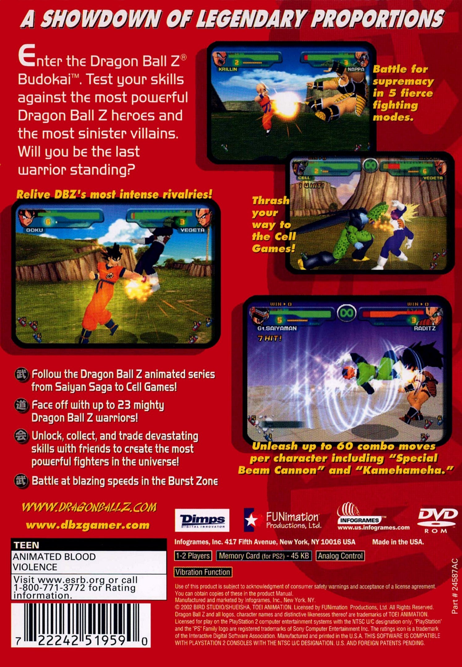 Dragon Ball Z Budokai - Playstation 2
