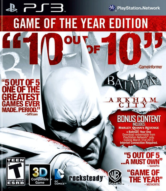 Batman: Arkham City [Game of the Year] - Playstation 3 - Retro Island Gaming