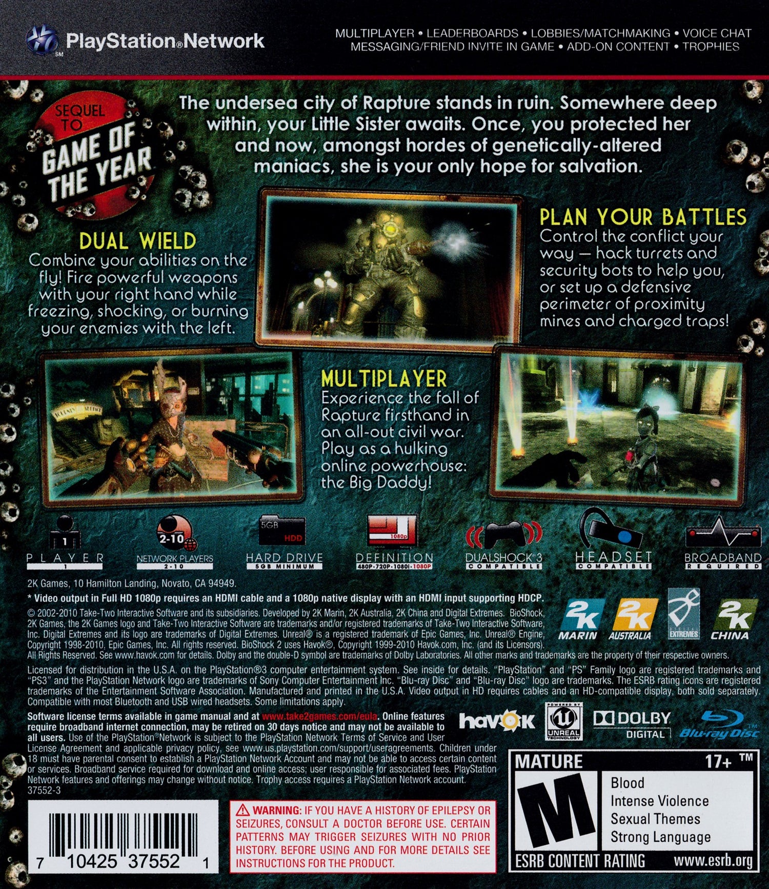 BioShock 2 - Playstation 3
