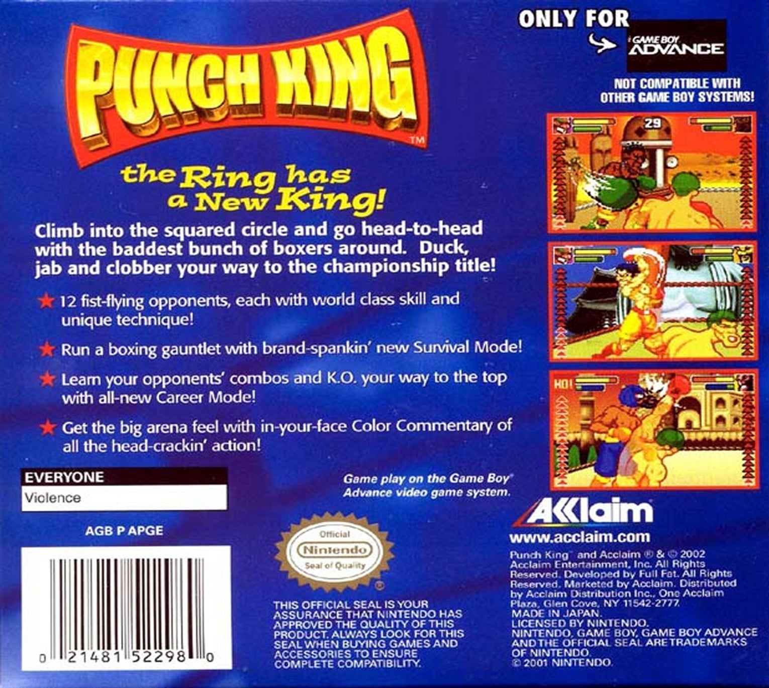 Punch King - GameBoy Advance - Retro Island Gaming