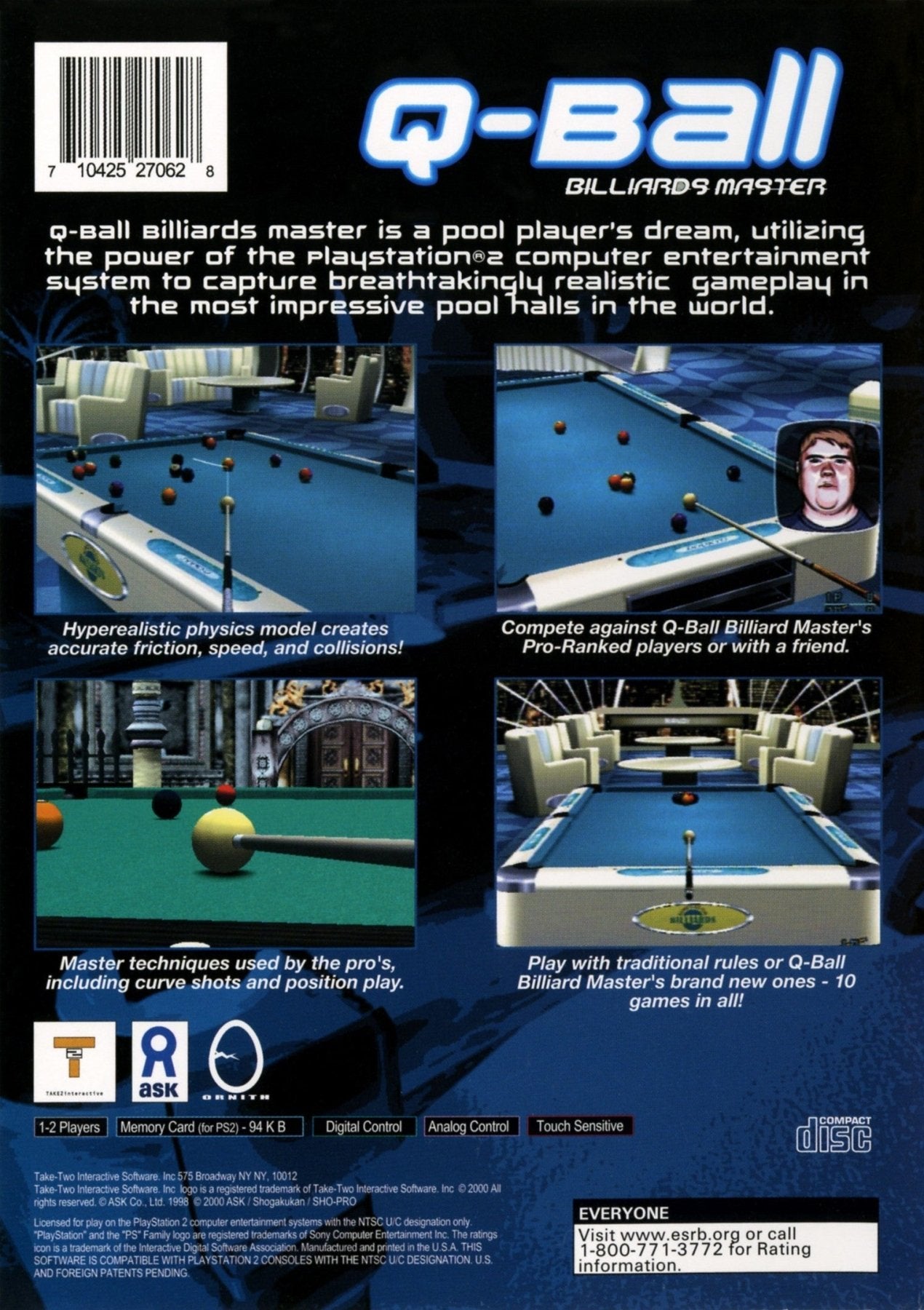Q - Ball Billiards Master - Playstation 2 - Retro Island Gaming