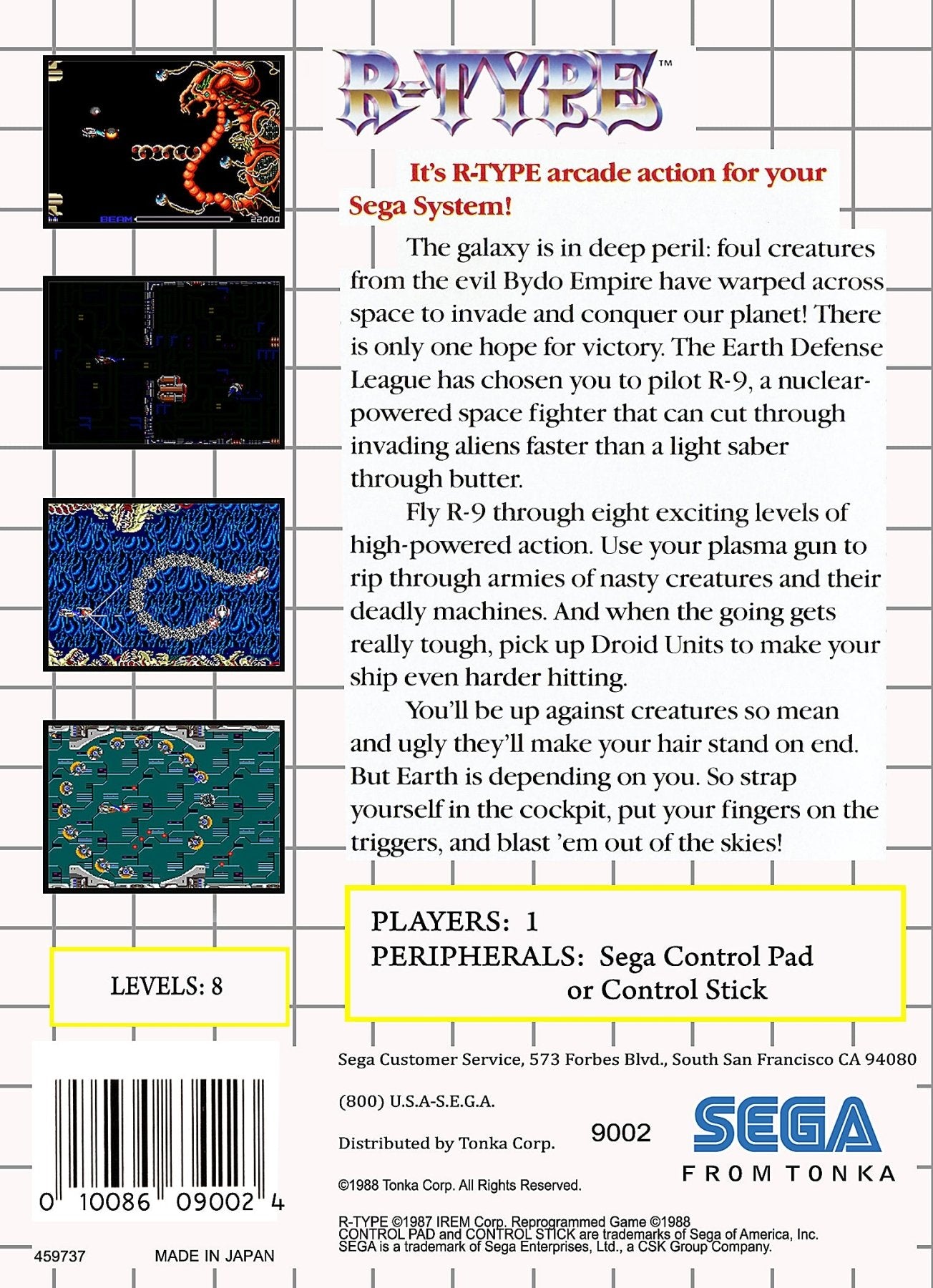 R - Type - Sega Master System - Retro Island Gaming