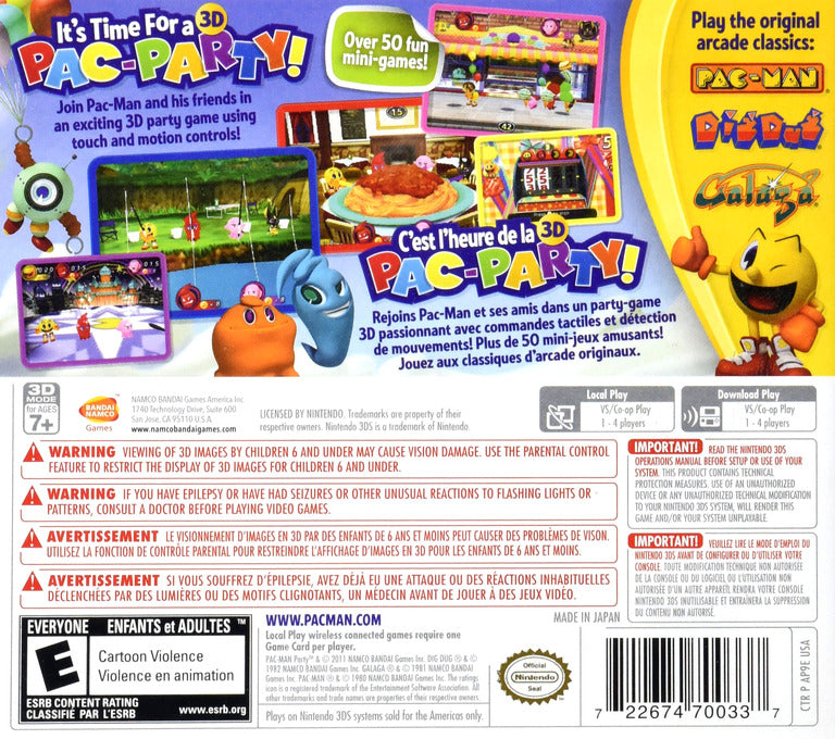Fiesta Pac Man 3D - Nintendo 3DS