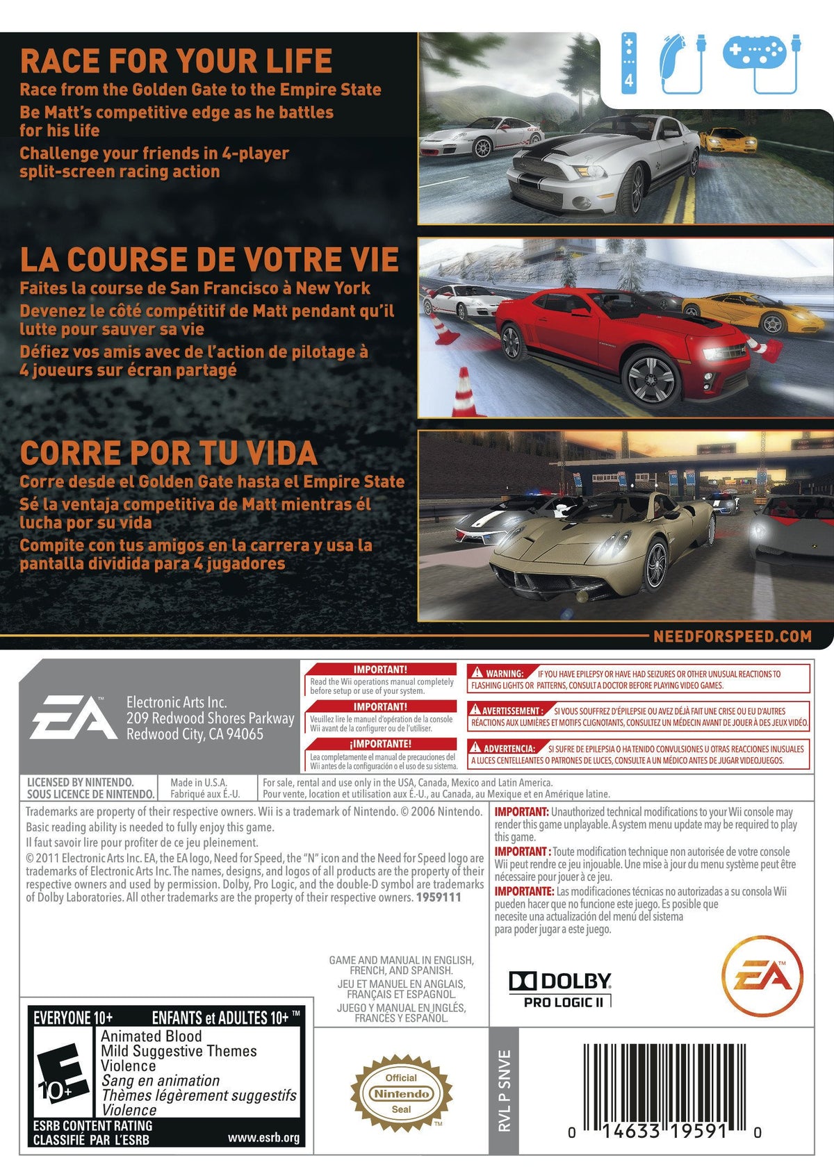Need For Speed: The Run - Wii
