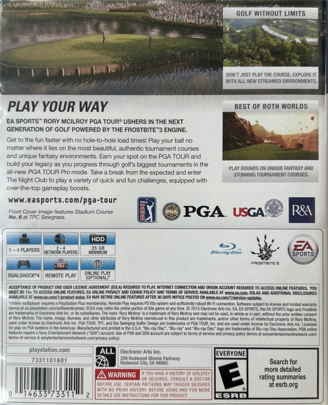 Rory McIlroy PGA Tour - Playstation 4