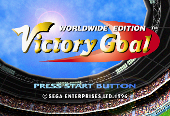 Victory Goal Worldwide Edition - JP Sega Saturn