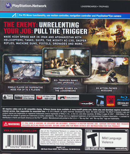 Heavy Fire: Shattered Spear - Playstation 3 - Retro Island Gaming