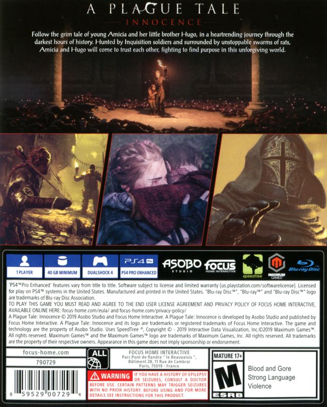 A Plague Tale: Innocence - Playstation 4