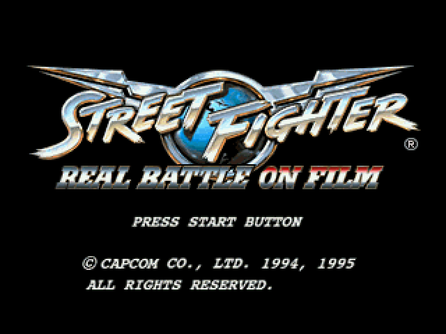 Street Fighter Real Battle On Film - JP Sega Saturn